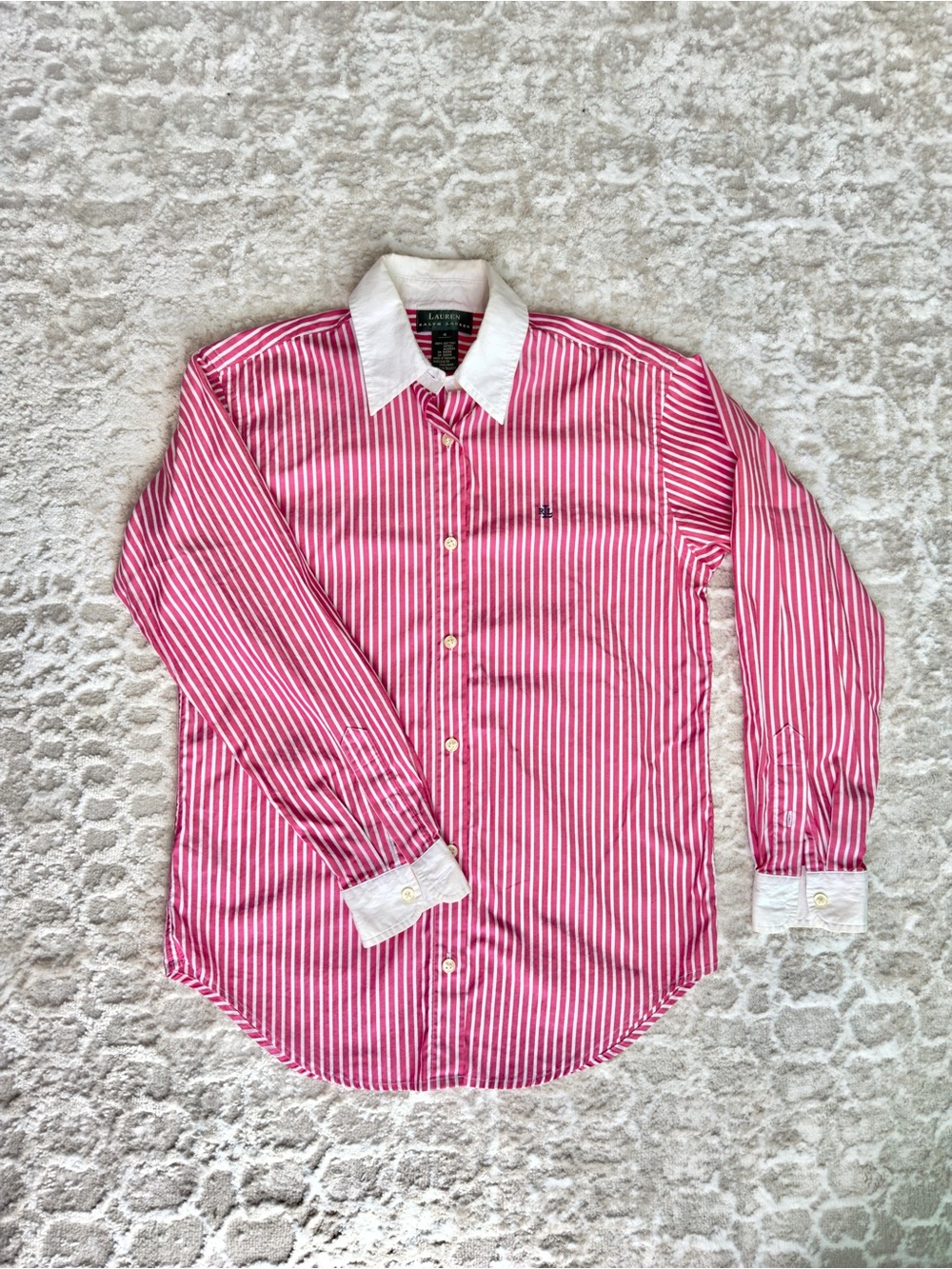 Lauren Ralph Lauren Striped Cotton Button Down Size 4